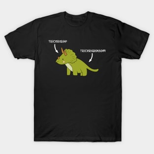 Triceratops Tricerabottom Dinosaur Funny T-Shirt